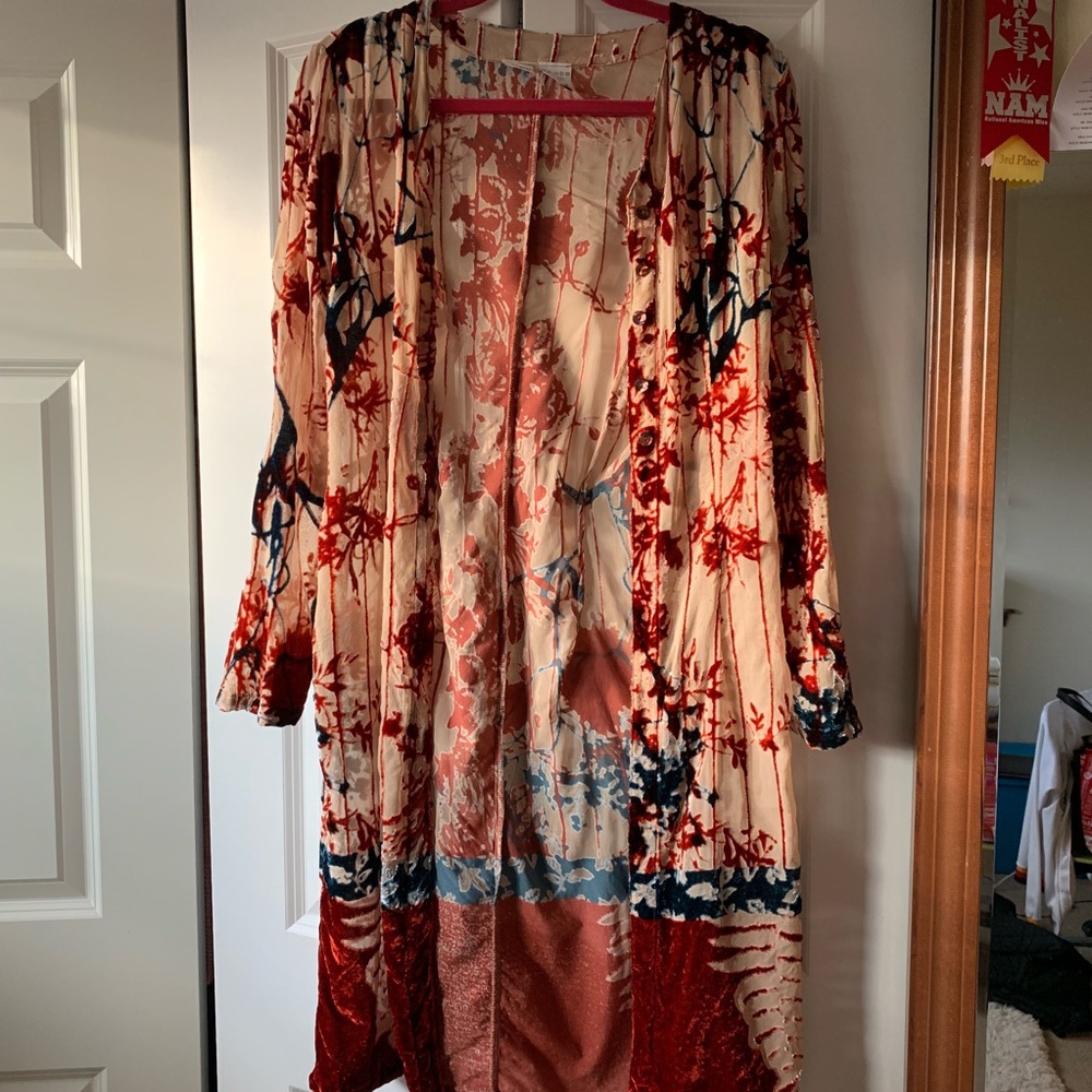 RARE Oilily cardigan with velvet and mesh